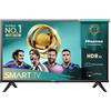 HI SENSE HISENSE - 40A49Q - Smart TV 40" HD Ready, HDR10, Full Internet TV, Audio DTS HD Airplay2 - Nero
