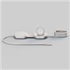 OTTERBOX Zens USB C-C Pro 3 Cavo 3 in 1 con ricarica wireless Qi2 rapida 15W, alluminio