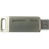 GOODRAM PEN DRIVE 32GB GOODRAM USB 3.2-TYPE C DualDrive ODA3 SILVER 60R-20W - ODA3-0320S0R11