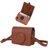 HERCHR Custodia per fotocamera con tracolla regolabile Custodia protettiva (Brown) | Borsa da viaggio per fotocamera con tracolla regolabile Custodia per fotocamera 5,6x2,1x4,1 pollici Accessori per fotocamera