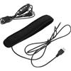 GATHINESS Scalda-lenti USB Regolabile a 3 Livelli Dc 5v in Neoprene Nero | Cavo USB 150cm, per Obiettivi Fotocamera e Telescopio, Uso in Umidità Alta al Mattino