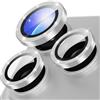 Suoman Protezione per obiettivo fotocamera 18 Pro/18 Pro Max, argento | Bling Glitter,Protezione dell'obiettivo indipendente,Forte adesione,Copertura dell'obiettivo della fotocamera in vetro