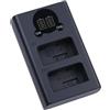 ZXEAQFLPR Caricabatterie Doppio Slot For Batteria FB EN-EL25 Con Porta Di Ricarica USB E Tipo C, Compatibile Con Fotocamera Nikon Z30 Z50 MH-32 ZFC Z 50 Z FC