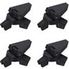 Helilyco Treppiede pieghevole per DJI NEO per giunto cardanico per stabilizzatore ABS Carrello di atterraggio Extender Altezza Vlog Maniglia Accessorio Nero Grigio Arancione 14 cm (Nero)