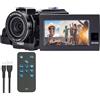 Somikon videocamera: Videocamera 4K UHD, Doppia lente, sensore Sony (mini DV, 4K, ghiaccio)