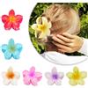 Whaline Pinze per Capelli Fiori Clip Artiglio, 6 Pezzi Pinze per Capelli di Fiori Plastica Elegante Antiscivolo Fermaglio Capelli Flower Mollettone Capelli Accessori per Ragazze
