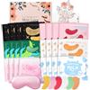 BeauBase Set Patch Occhi, Maschera Contorno Occhi Idratante, (24 paia, Mix Varietà), Eye Patch Collagene con Oro 24K, Vitamina C, Anguria, Sakura, Latte e Alga Marina, per Idrata, Rinfresca e Lenisce