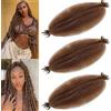 LPARMJIT Springy Treccine extension afro da 40 cm, in 8 confezioni, Kinky Marley, pre-separate, pre-gonfiate, morbide, per Butterfly Locs, extension intrecciate (61 cm, 3 confezioni, 30#)