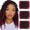 ELAOGI - 3 extension per capelli sintetici ricci - Marley Twist - per dreadlocks - per mini twist - per mini ciocche di riparazione (T/bug#, 20,3 cm)