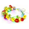 HhBdy Cerchietto per Capelli a LED, A Forma di Corona di Fiori (Giallo Rossastro)