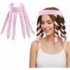 QALPOM Bigodini per Boccoli Senza Calore a Polpo, Fascia Arricciacapelli per Capelli Lunghi e Medi, Bigodino Lungo per Onde Morbide da Notte, Curler per Capelli Effetto Seta, Rosa
