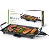 Nedis GRIGLIA PIASTRA TEPPANYAKY XL ANTIADERENTE PIASTRA RIMOVIBILE 2000 WATT NEDIS
