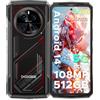 Luzglo V40 Rugged Smartphone 5G, 32GB RAM+512GB ROM(TF 2TB) Smartphone Rugged Android 14 avec 120Hz 6,78 FHD+, 4nm D7300/ AI 108MP/WiFi 6E/BT 5,4/NFC