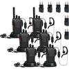 pofung Walkie Talkie Professionali PMR446 Radioline Walkie Talkie Ricetrasmittenti | pofung PT88E Walkie-Talkie, Senza Licenza PMR 446 Radio, Wolki Toki Ricaricabili Lunga Portata, con caricatore EU, 6 pezzi