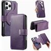 GoodcAcy Cover Compatibile con Magnetica Cover Samsung Galaxy Note 10 Plus,Compatibile con MagSafe,Protettiva Caso PU Premium in Pelle Magnetica Flip Wallet Case con Portafoglio,Viola