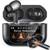 Bucephalus Auricolari wireless, auricolari smart touchscreen, cuffie ANC, Bluetooth | Tempo di riproduzione 48 ore, chiamate chiare ENC, driver da 13 mm, 5 modalità EQ, bassi profondi Hi-Fi