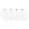 AXFEE 4 Pezzi Air Tracker Finder Tag, Compatibile con Apple Dov'è (solo iOS, NON per Android), Bluetooth Trova Oggetti per Chiavi/Bagagli/Valigie/Portafogli, Batteria Sostituibile -Bianco