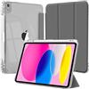 EspZanthic Custodia per iPad A16 11/10a Gen 2025/2022, portapenne, pois neri | Morbido bordo antiurto in TPU, retro trasparente, design sottile, funzione leggio, accensione e spegnimento automatici