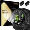 Yskbilm 3 pellicole protettive in vetro per Garmin Instinct 3 45 mm AMOLED/Solar Watch + 2 pezzi protezione porta di ricarica 9H, pellicola protettiva in vetro senza bolle HD