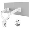 FLEXISPOT Supporto Monitor VESA 75x75/100x100, Braccio Monitor a Gas per 1 o 3 Monitor, Regolabile in Altezza e Orientabile, con Morsetto da Scrivania o Foro Passacavo