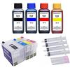 Patronenprofis Cartucce ricaricabili per Epson T27 XL + 4 x 100 ml di inchiostro di ricarica compatibili con Workforce DWF, WF-7110, WF-7210, WF-7610