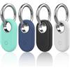 leruiyezs 4 Pezzi Custodia Protettiva in Silicone per Smarttag 2 Samsung, Set 4 Pezzi con Portachiavi GPS Resistente Antiurto per Galaxy Smart Tag 2 per Dispositivi Samsung Tag e Accessori Portachiavi