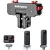 Walking Way Supporto Magnetico Sgancio Rapido Rotazione 360° per Insta360 X5/X4 Air/ACE/ACE PRO/2, Adattatore Metallo Filettatura 1/4 Doppie Ganasce Pieghevoli, Accessori Supporti