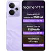 realme 14T 5G Smartphone 8+256GB, Chipset Dimensity 6300, Display Esports AMOLED 120Hz da 6,67, Capacità Super Large da 5260mAh,IP69 Impermeabile,Surf Design, NEXT Ai,Viola fulmineo(Senza adattatore)