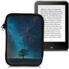 kwmobile Custodia Universale per eReader - Copertina in Neoprene blu/grigio/nero con Chiusura a Zip - Misura 17 x 12 x 2 cm - Astuccio portatablet