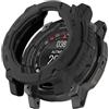 ZoRoll Cover Compatibile con Garmin Instinct 3 50mm, Shockproof Anti-Graffio Shell in TPU，Morbida Custodiain Custodia per Garmin Instinct 3 50mm - Nero