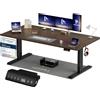 Homall Scrivania Regolabile in Altezza 180x80 cm con Porta USB, Noce | Standing Desk con 6 Tasti Memoria Altezza, 2 Ganci e Cassetto Cavi, Ergonomica, Elettrica Scrivania Gaming，Scrivania Ufficio