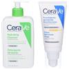 CeraVe Detergente Idratante Viso e Corpo Pelle da Normale a Secca, con acido ialuronico ceramidi 473 ml + Crema SPF30, Per Idrata Protegge in un solo Step, 52 1 pz Set