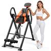 VEVOR Panca ad Inversione Schiena Collo Carico 136kg Stretching Fitness | Pieghevole, Attrezzatura per Decompressione di Esercizio Spalla, Sviluppo Muscolare, Cinghia di Limitazione Multiposizione