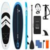 SereneLife SUP Gonfiabile, Tavola Stand Up Paddle Board con Deck EVA Antiscivolo, Design Largo e Stabile, Accessori Premium Inclusi, per Adulti, Giovani e Principianti
