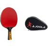 JOOLA - Racchetta Carbon Control, Rosso/Nero, Taglia Unica, 54190 & Custodia per Racchette da Ping Pong "Pocket Double", per 2 Racchette, Impermeabile, Nero/Rosso, 28 x 17 x 4 cm
