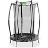 Exit Toys Trampolino EXIT Tiggy ø140 cm, con rete di sicurezza, rotondo, trampolino per bambini, nero/grigio