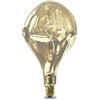 Calex E27 lampada LED dimmerabile G165 oro specchio I ottone 6W 100 lm 1800K I soggiorno I camera da letto