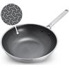 Greenpan Padella wok GreenPan in acciaio inossidabile Thermobond Hybrid senza PFAS Ø 28 cm - Altamente resistente, adatta a tutti i tipi di fornelli, compresi quelli a induzione, utilizzabile in forno fino a 220 °C