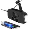 OEM Radio portatile a energia solare e manuale, con USB - AM/FM - luce a dinamo - allarme SOS