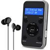 OEM Radio digitale - Radio DAB+ - Radio FM - Auricolari - Nero e grigio