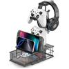 OEM Supporto standard per telefono con caricabatterie e organizer per cavi, supporto per controller e accessori da gioco, supporto in alluminio per cuffie e auricolari