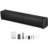 OEM Soundbar compatta da 17 pollici per smart TV, altoparlante home theater a 2.0 canali con connessioni Bluetooth e AUX, telecomando, installazione semplice, sistema audio surround da 80 watt per PC e home theater