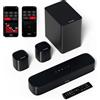 OEM Altoparlanti per home theater - Sistema audio surround - per televisore - con 5.1 canali - di colore nero - per uso domestico