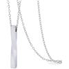 SUPERFINDINGS Collana con ciondolo a forma di urna per ceneri in acciaio inossidabile 304, 55,5 cm, per donne e uomini