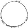Beloved ❤️ Collana Essential tre file con charms e cristalli pendenti - Realizzata in acciaio inossidabile - Charms a tema