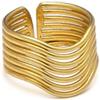 VLNET®| Vestopazzo anello fascia in ottone riciclato | bold, goccia, ventaglio, fantasia, intreccio, wave, cuori,stelle | Tg unica | misura regolabile | handmade