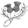 Generic Brands Chooro Outlander - Spilla a forma di cardo scozzese, con scritta Sassenach, idea regalo scozzese Outlander