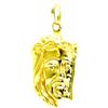 PEGASO GIOIELLI Ciondolo Uomo Donna Oro Giallo 18kt (750) Pendente Religioso Testa Viso Volto Gesù Cristo
