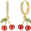 NARMO Ciondolo Orecchini di Goccia 925 Orecchini in Argento Sterling per Le Donne Cubic Zirconia Ciondolo Orecchini Luna e Stella Orecchini Sogno Catcher Orecchini per Le Donne