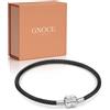 GNOCE Charm Bead Bracciale Di Base Rosso Con 2 Pezzi Bracciale Con Ciondoli Per Ragazze Adolescenti Gioielli Da Donna San Valentino Regalo Per La Festa Della Mamma (19, Nero)